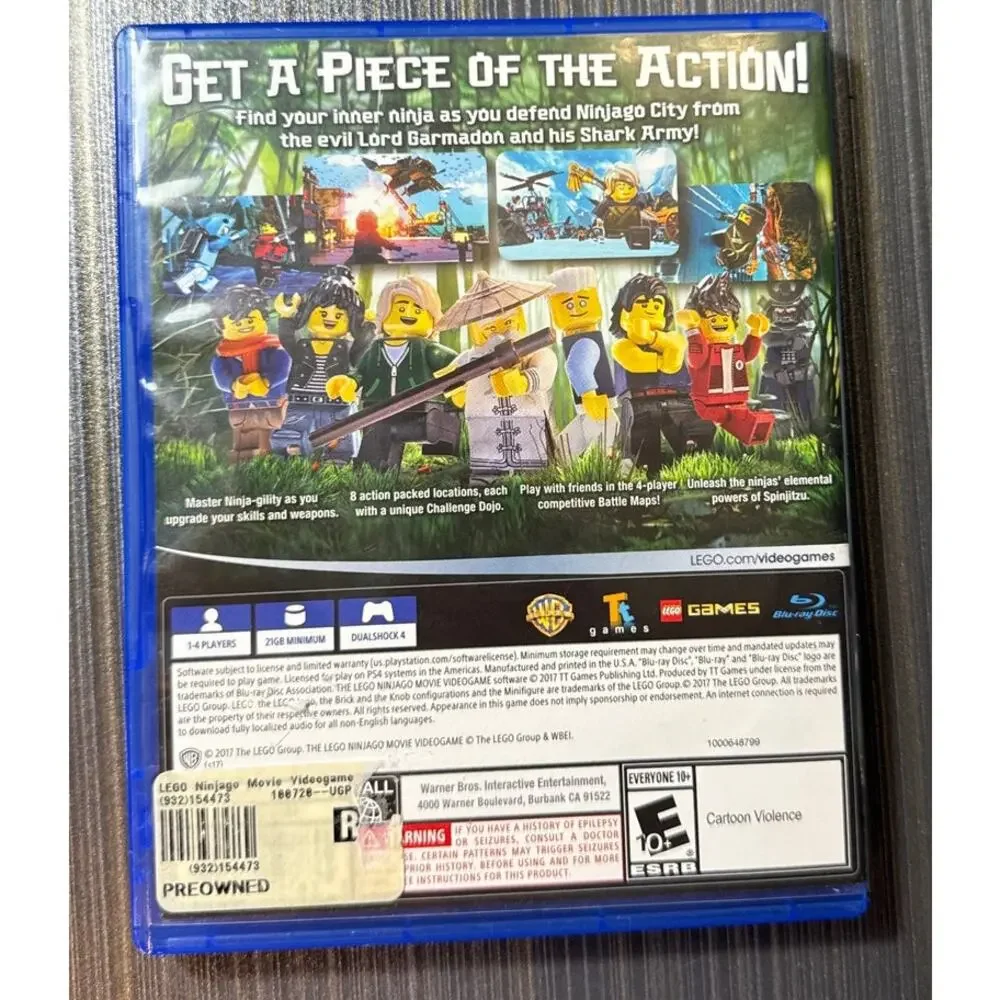 LEGO Ninjago Movie Video Game for PS4